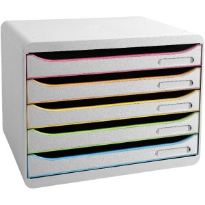 Exacompta 308913D Pojemnik na szuflady Big Box Plus Horizon format poziomy 5 szuflad