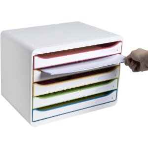 Exacompta 308913D Pojemnik na szuflady Big Box Plus Horizon format poziomy 5 szuflad