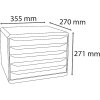 Exacompta 308913D Pojemnik na szuflady Big Box Plus Horizon format poziomy 5 szuflad