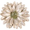 Clayre & Eef 65738 Gałka do drzwi Kwiat Białe Złoto Ø 4x3 cm Metal Botaniczny