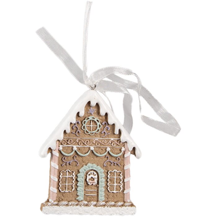 Clayre & Eef 6PR4322 Zawieszka dekoracyjna Dom 6x1x8 cm
