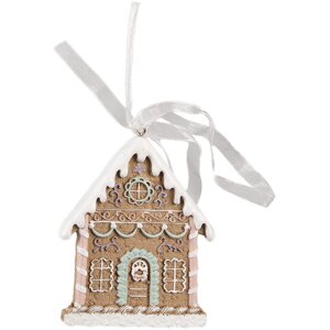 Clayre & Eef 6PR4322 Zawieszka dekoracyjna Dom 6x1x8 cm