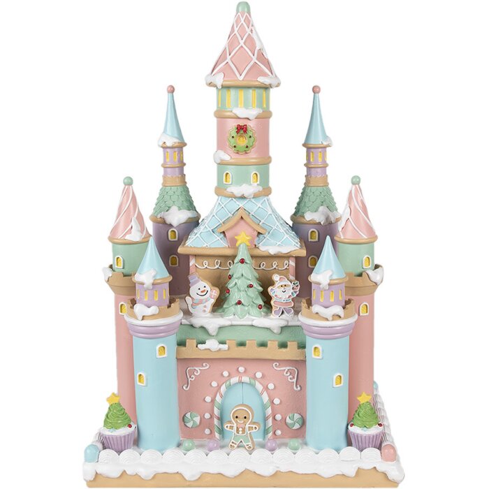 Clayre & Eef 6PR4262 Dekoracja Zamek 27x18x42 cm