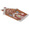 Clayre & Eef 6CE1784 Mały talerz z motywem domku z piernika 20x21x2 cm