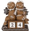 Clayre Eef Świąteczna figurka dekoracyjna piernikowy ludzik 11x4x13 cm brązowy