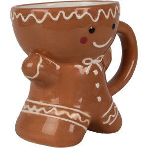 Clayre & Eef Kubek Piernikowy ludzik 325 ml Brązowy...