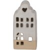 Clayre & Eef Pojemnik na podgrzewacze Dom Beżowy Ceramiczny 7x6x14 cm Styl Country