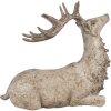 Clayre Eef Figurka Dekoracyjna Jeleń Brązowy 29x15x27 cm Polyresin Styl Wiejski