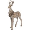 Clayre Eef Zestaw figurek dekoracyjnych 2 jelenie brązowy polyresin 20/12 cm styl wiejski
