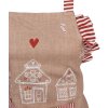 Clayre Eef fartuch kuchenny dla dzieci domek z piernika 48x56 cm bawełna styl country