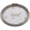Clayre & Eef 2F1175 Ramka na zdjęcia srebrna owalna 18x3x13 cm / 15x10 cm