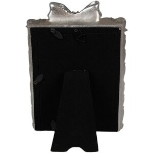 Clayre & Eef 2F1178 Ramka na zdjęcia w kolorze srebrnym 14x3x21 cm 10x15 cm Romantyczna