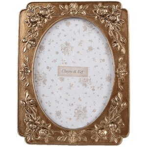 Clayre & Eef 2F1190 Ramka na zdjęcia złota 17x2x22 cm...
