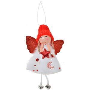 Clayre & Eef 65680R Zawieszka dekoracyjna anioł...