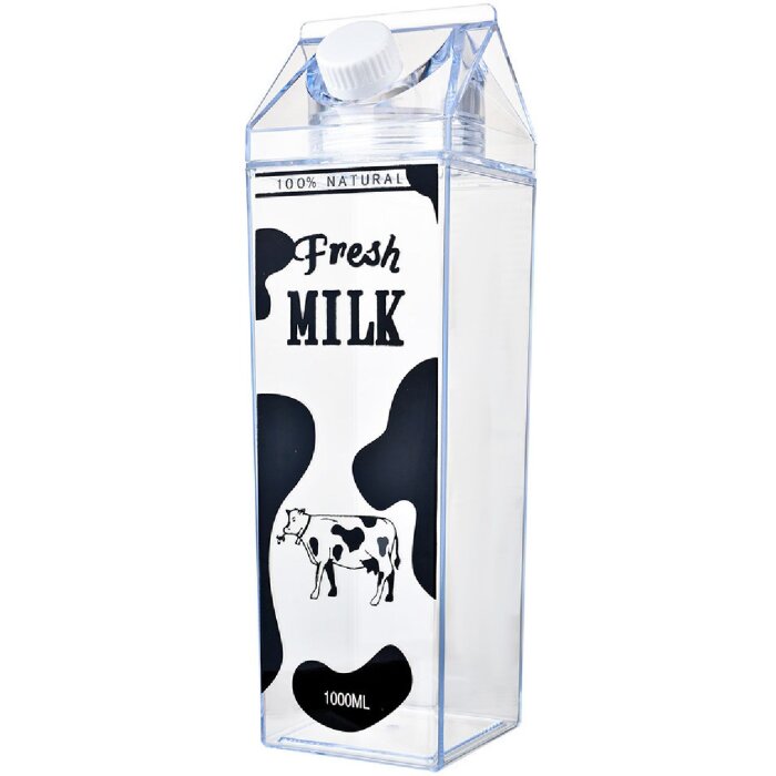 Clayre & Eef 65707 Butelka do picia 1000 ml 8x8x26 cm