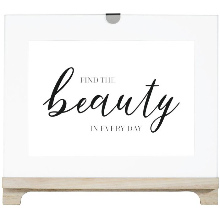 Ramka portretowa Hama Beauty 13 x 18 cm drewno MDF szkło odblaskowe przezroczysty biały