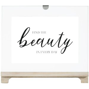 Ramka portretowa Hama Beauty 13 x 18 cm drewno MDF szkło odblaskowe przezroczysty biały