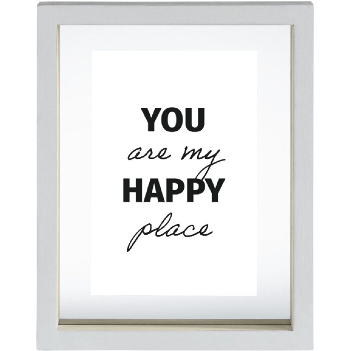 Ramka portretowa Hama Happy 10x15 cm Drewno MDF Biały Format portretowy i poziomy