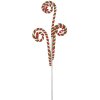 Clayre & Eef 65857 Dekoracja Candy Cane 68 cm Czerwony Zielony Plastik