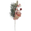Clayre & Eef 65865 Dekoracja Gałąź Zielona Czerwona 10x8x30 cm Plastik