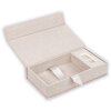 Pudełko na zdjęcia ZEP USB Lodi kremowe z lnianą okładką 23x12 5x5 cm bez pamięci USB
