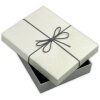 ZEP Box Piacenza B 32x32x4 cm Pudełko prezentowe z kokardą Szare