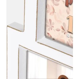 ZEP Drewniana ramka na zdjęcia Kepler 2Q 2 zdjęcia 10x15 cm Biała