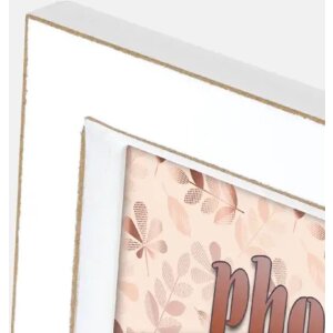 ZEP Drewniana ramka na zdjęcia Kepler 2Q 2 zdjęcia 10x15 cm Biała