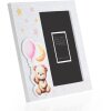 ZEP Dziecięca ramka na zdjęcia Colin różowe drewno 10x15 cm z wzorem 3D pluszowej gwiazdy