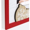 ZEP ZT3768 Vipiteno Drewniana ramka na zdjęcia Biało Czerwona 15x20 cm Pionowa
