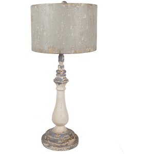 Clayre & Eef 5LMC0040 Lampa stołowa Iron Beige Grey...
