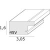 Deknudt S45VD1 Ramka na zdjęcia plastikowa srebrna 24,0 x 30,0 cm