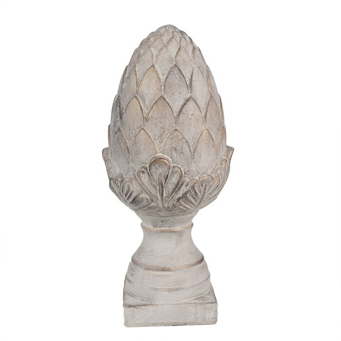 Clayre & Eef 6TE0545L Dekoracja Pinecone Stone Grey Ø 17x39 cm