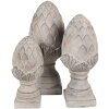 Clayre & Eef 6TE0545L Dekoracja Pinecone Stone Grey Ø 17x39 cm