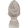 Clayre & Eef 6TE0545S Kamień dekoracyjny Pinecone szary Ø 12x26 cm