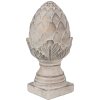 Clayre & Eef 6TE0545S Kamień dekoracyjny Pinecone szary Ø 12x26 cm