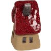 Clayre & Eef 6CE1777 Dekoracja Dom Brązowoczerwona Ceramika 10x8x13 cm Styl wiejski
