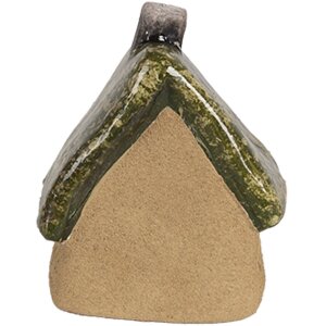 Clayre & Eef 6CE1780 Dekoracja Dom brązowo-zielona ceramika 7x6x9 cm