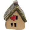 Clayre & Eef 6CE1780 Dekoracja Dom brązowo-zielona ceramika 7x6x9 cm