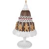 Clayre & Eef 6PR4247 Tort dekoracyjny Piernik Ø 29x52 cm Brązowy Biały Styl Country