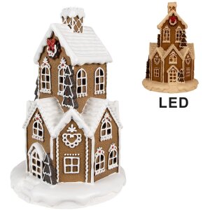 Clayre & Eef 6PR4307 Domek świąteczny LED Ø...
