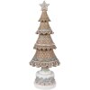 Clayre & Eef 6PR4324 Choinka dekoracyjna brązowo-różowa Ø 16x42 cm styl wiejski