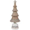Clayre & Eef 6PR4324 Choinka dekoracyjna brązowo-różowa Ø 16x42 cm styl wiejski