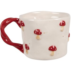 Clayre & Eef 6CEMU0151 Kubek Toadstool Beige Red 200...