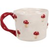 Clayre & Eef 6CEMU0151 Kubek Toadstool Beige Red 200 ml 13x9x7 cm
