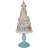 Clayre & Eef 5PR0136 Domek dekoracyjny pastelowe kolory niebieski różowy Ø 24x59 cm polyresin