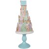 Clayre & Eef 5PR0136 Domek dekoracyjny pastelowe kolory niebieski różowy Ø 24x59 cm polyresin