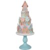 Clayre & Eef 5PR0136 Domek dekoracyjny pastelowe kolory niebieski różowy Ø 24x59 cm polyresin