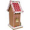 Clayre & Eef 6PR4251 Dekoracja domek z piernika brązowo-biała 18x14x31 cm