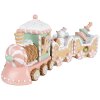 Clayre & Eef 6PR4266 Dekoracja Pociąg beżowo-różowy 45x12x19 cm polyresin